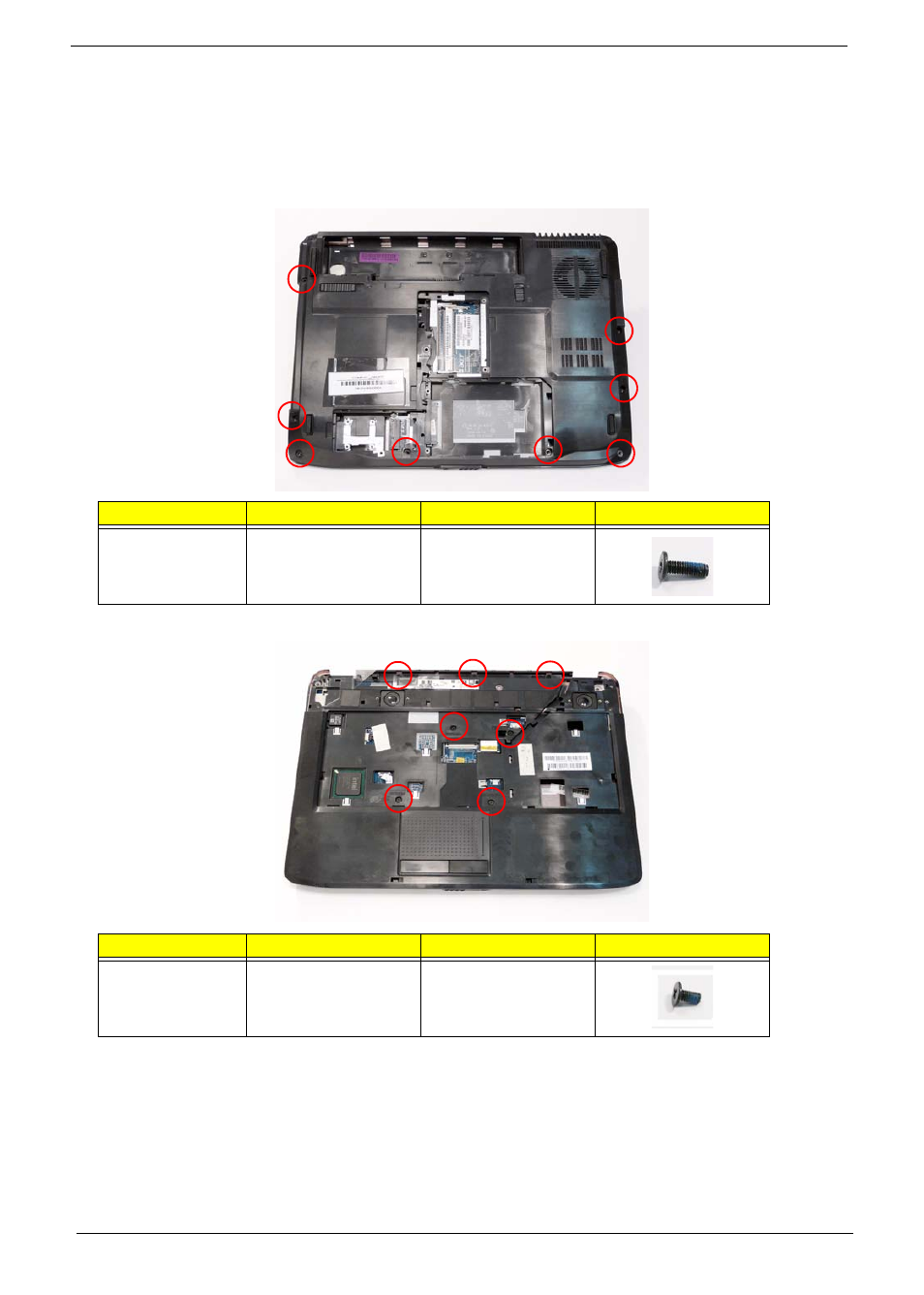 Removing the upper cover | eMachines D720 User Manual | Page 72 / 174