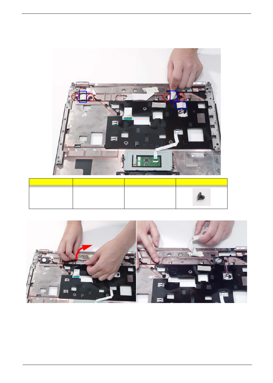 Removing the speaker modules | eMachines D720 User Manual | Page 77 / 174