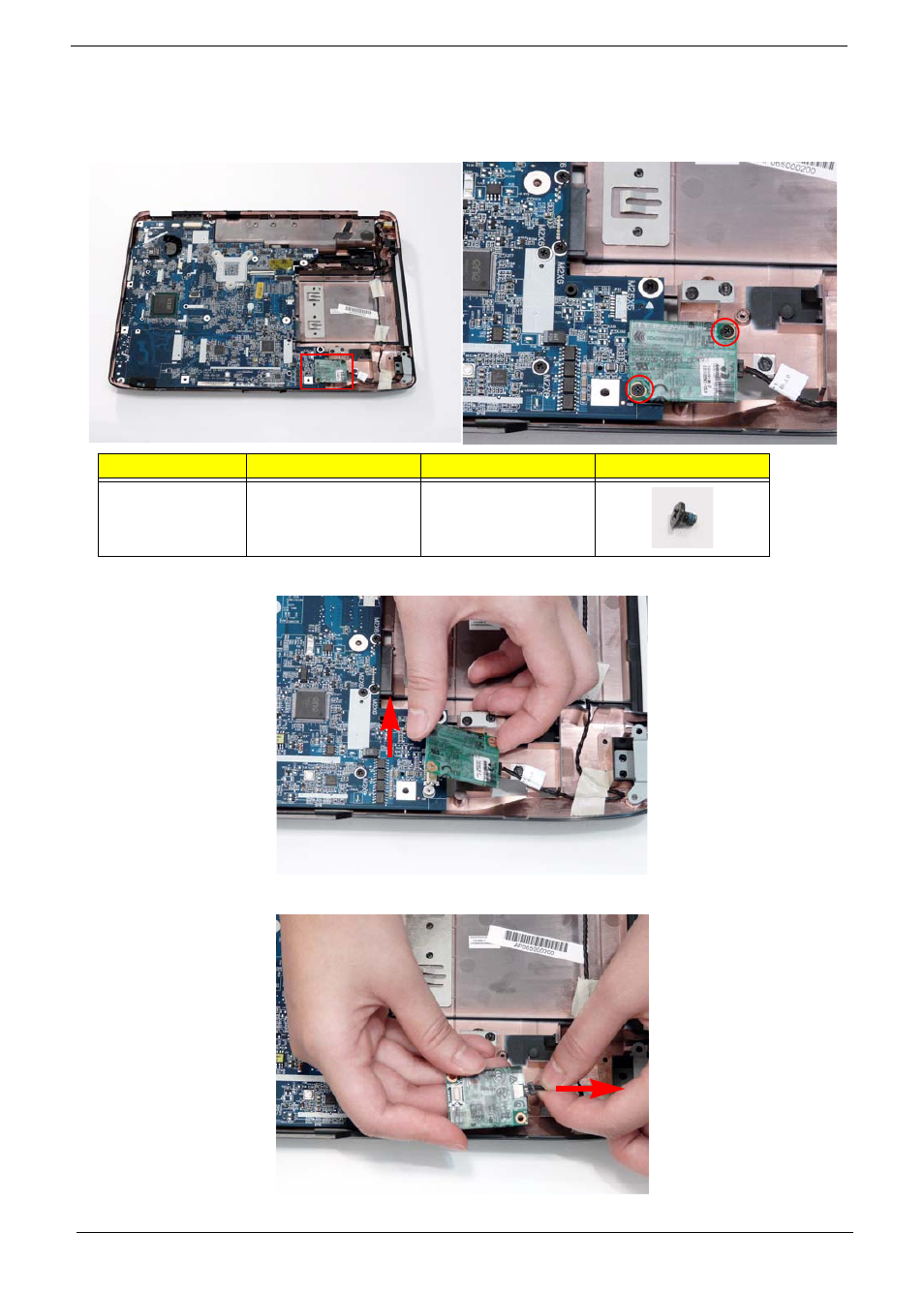 Removing the modem module | eMachines D720 User Manual | Page 80 / 174