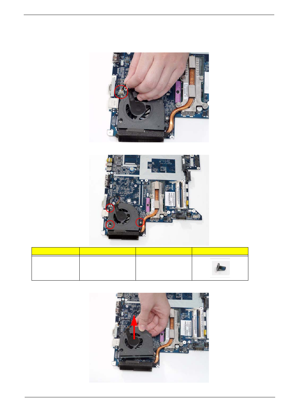 Removing the cpu fan | eMachines D720 User Manual | Page 83 / 174