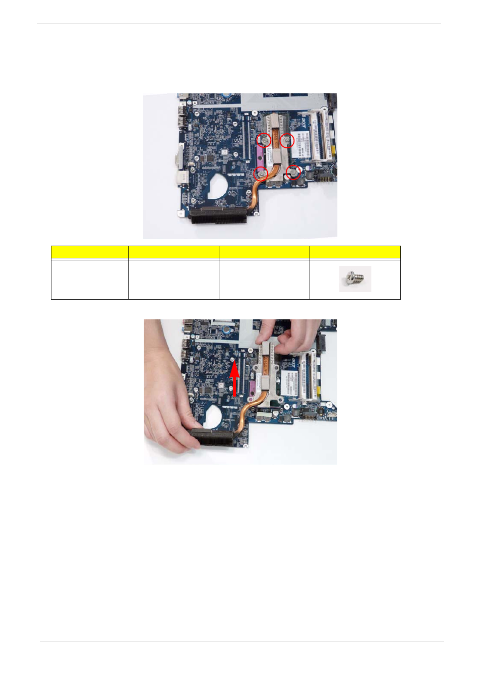 Removing the thermal module | eMachines D720 User Manual | Page 84 / 174