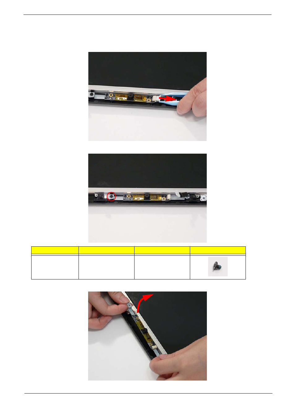 Removing the camera module | eMachines D720 User Manual | Page 89 / 174