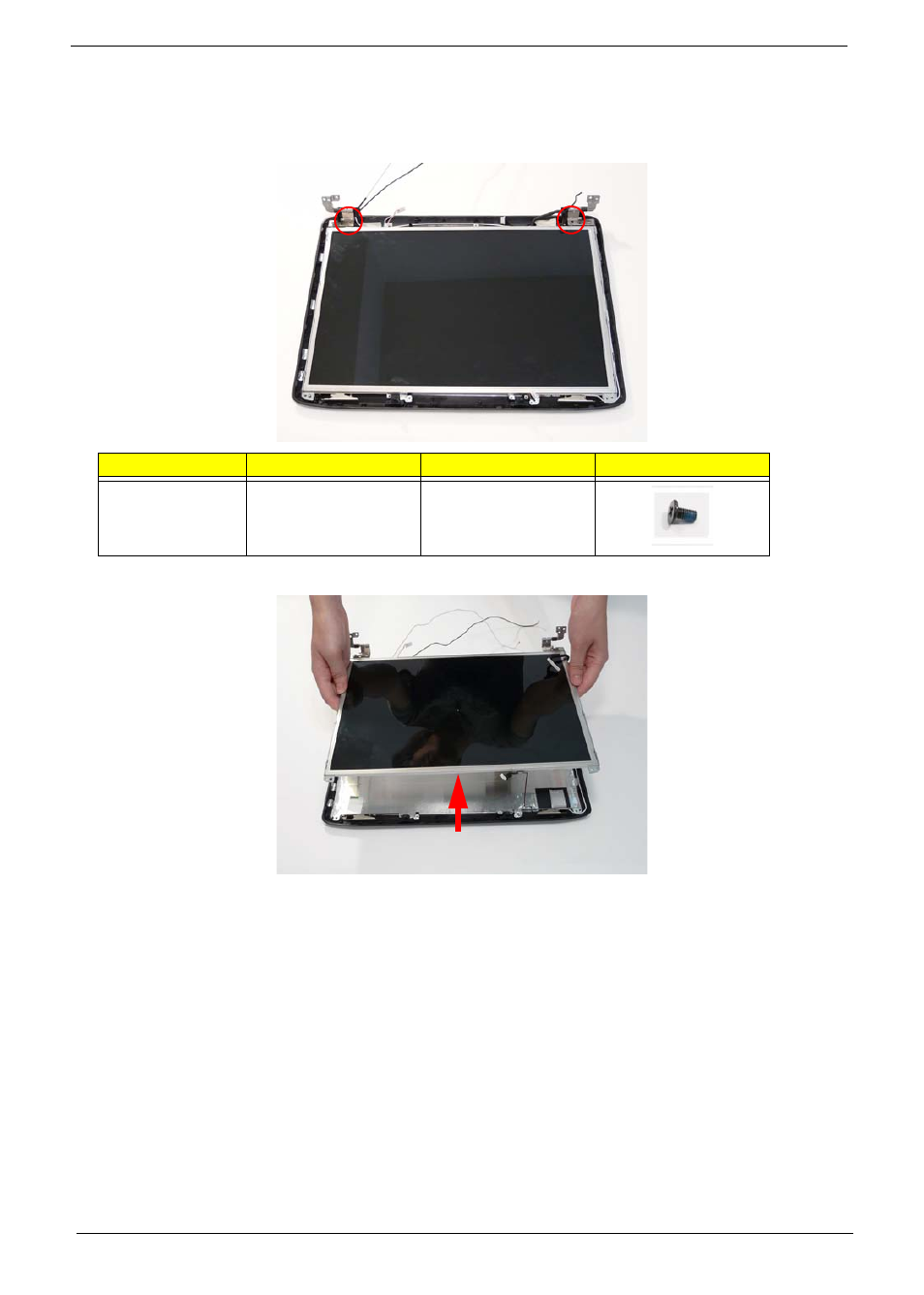 Removing the lcd panel | eMachines D720 User Manual | Page 90 / 174