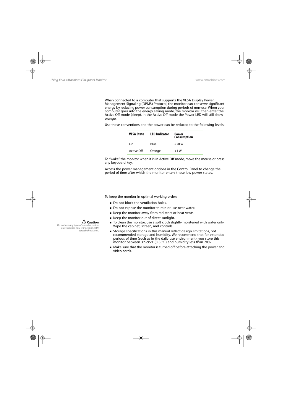 Energy declaration, Maintaining | eMachines E17T4W User Manual | Page 24 / 36