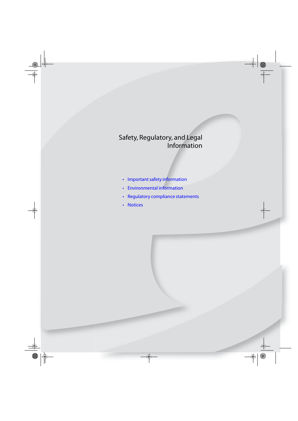 Safety, regulatory, and legal information | eMachines E17T4W User Manual | Page 29 / 36