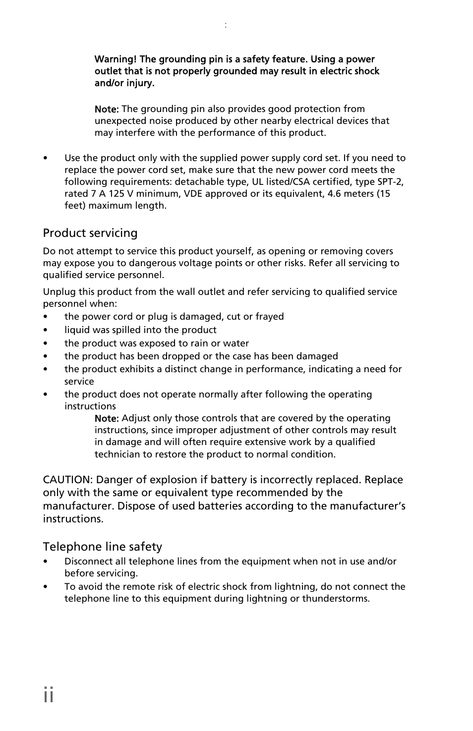 eMachines EM001 User Manual | Page 4 / 69