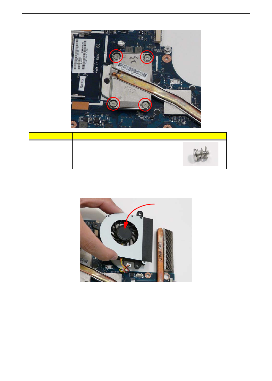 Replacing the fan | eMachines E628 User Manual | Page 125 / 224