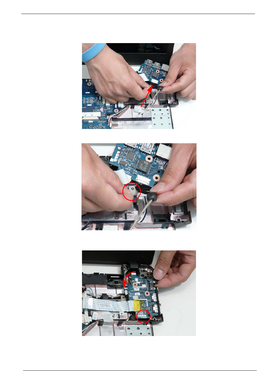 Replacing the i/o board | eMachines E628 User Manual | Page 130 / 224