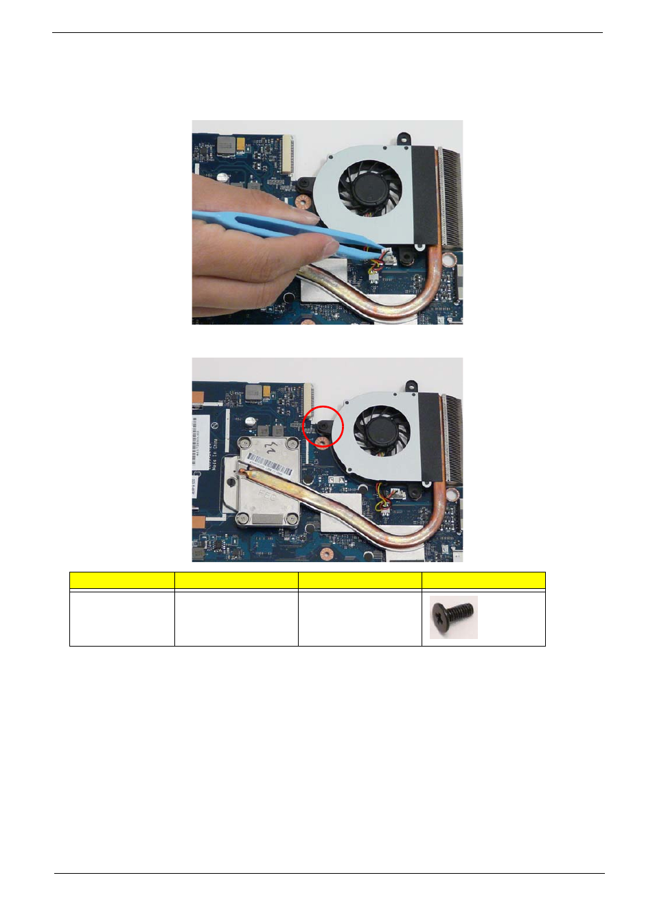 Removing the fan | eMachines E628 User Manual | Page 95 / 224