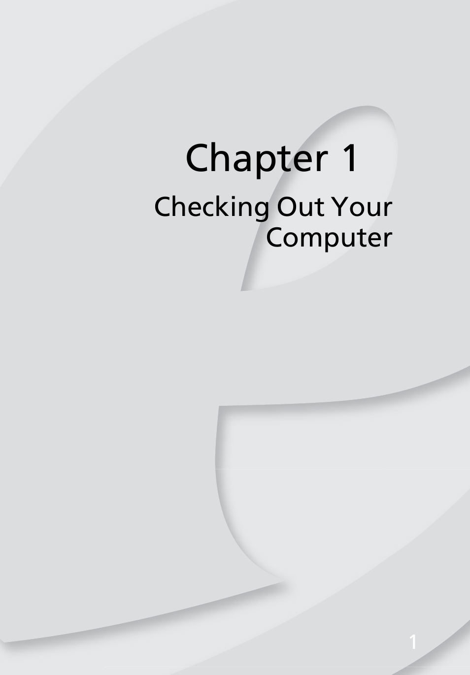 Checking out your computer, Chapter 1: checking out your computer, Chapter 1 | eMachines EL1200 Series User Manual | Page 11 / 82