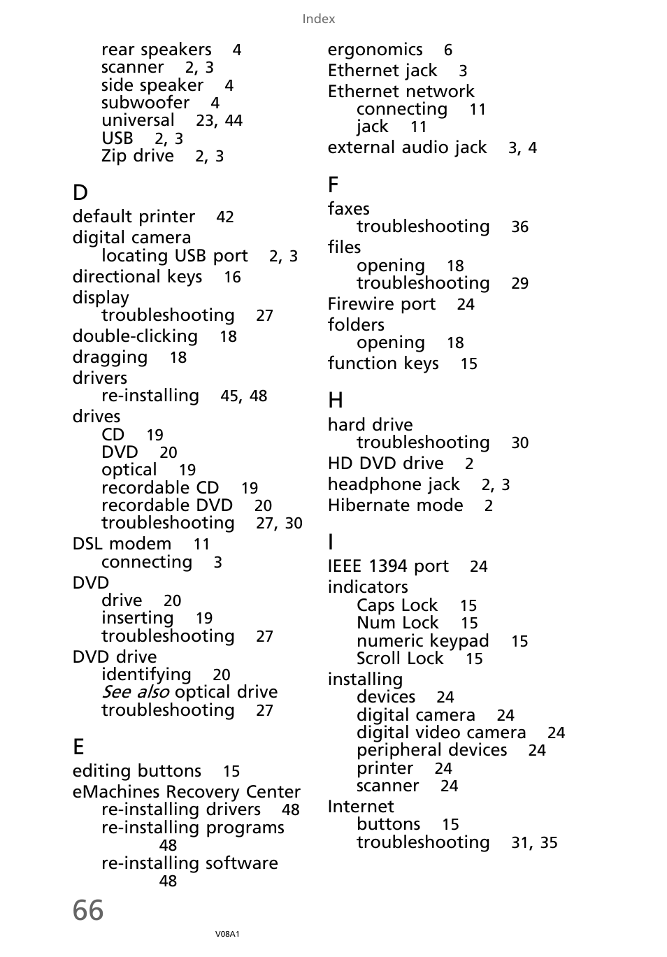 eMachines EL1200 Series User Manual | Page 76 / 82