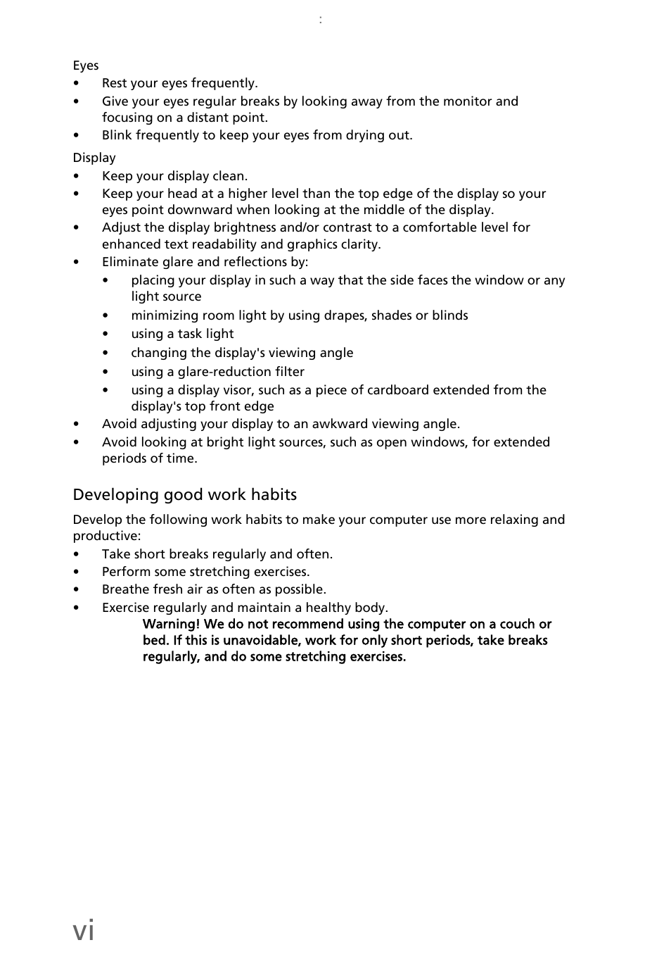 eMachines EL1200 Series User Manual | Page 8 / 82