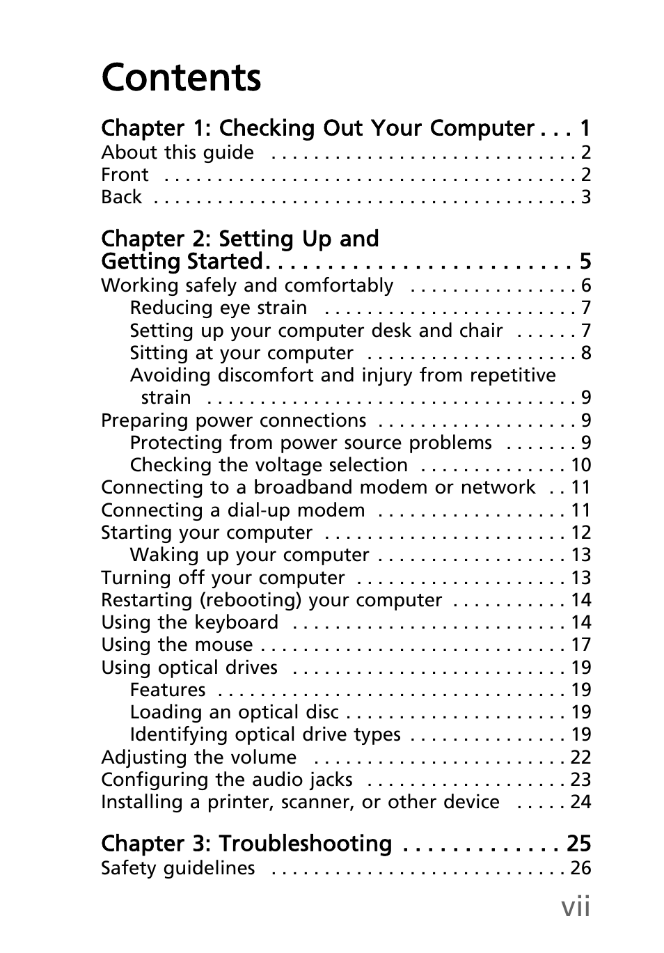 eMachines EL1200 Series User Manual | Page 9 / 82