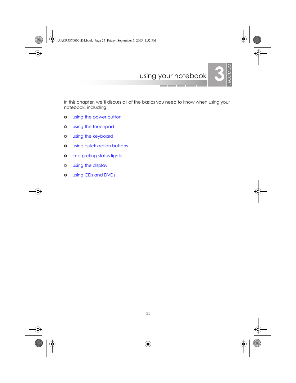 Using your notebook | eMachines Notebooks User Manual | Page 24 / 78