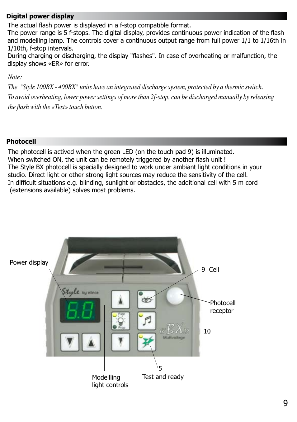 Elinca BX 100 User Manual | Page 10 / 16