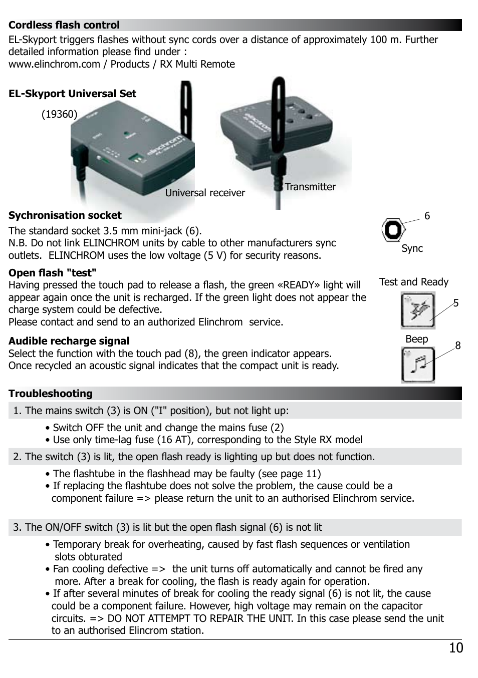 Elinca BX 100 User Manual | Page 11 / 16