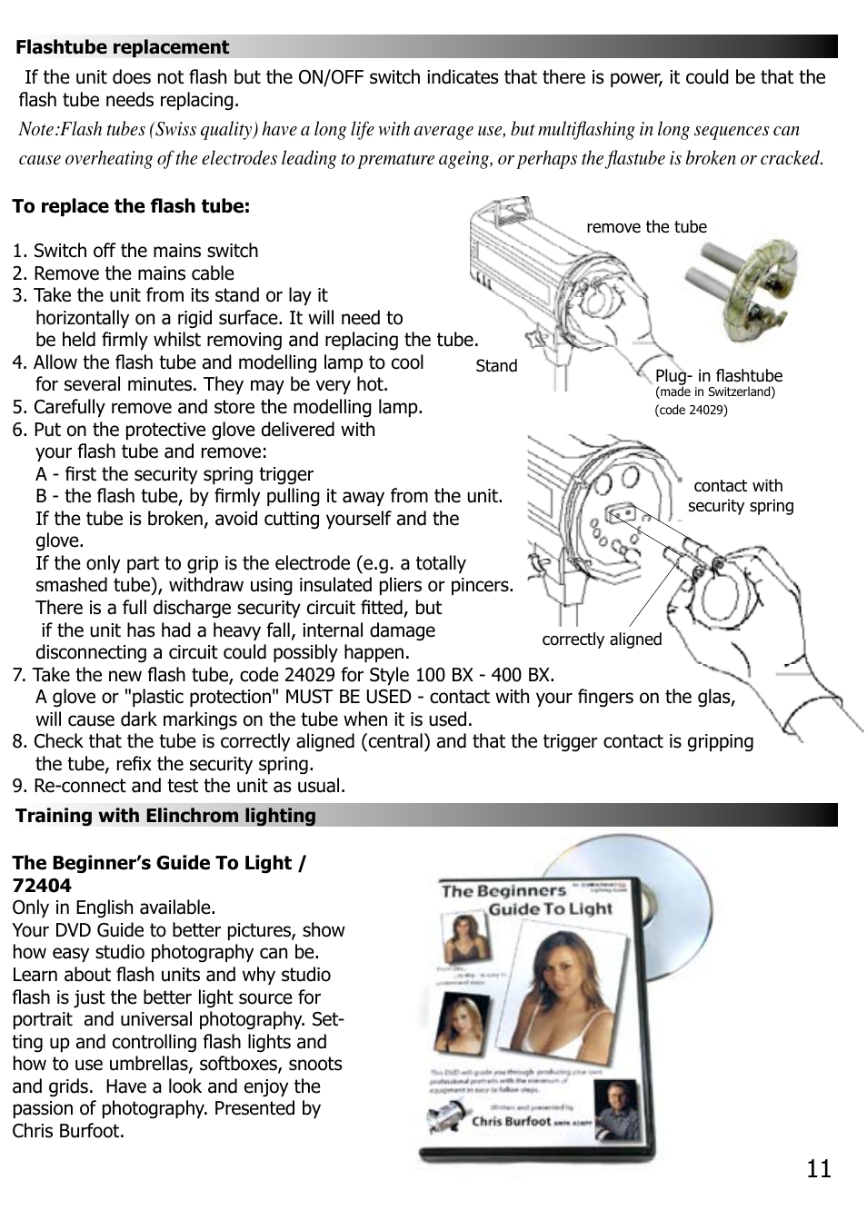 Elinca BX 100 User Manual | Page 12 / 16