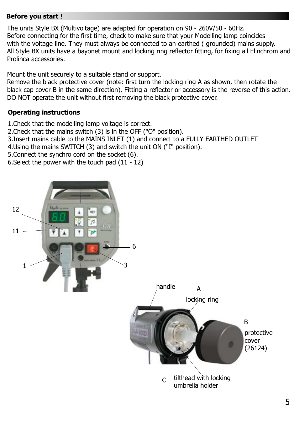 Elinca BX 100 User Manual | Page 6 / 16