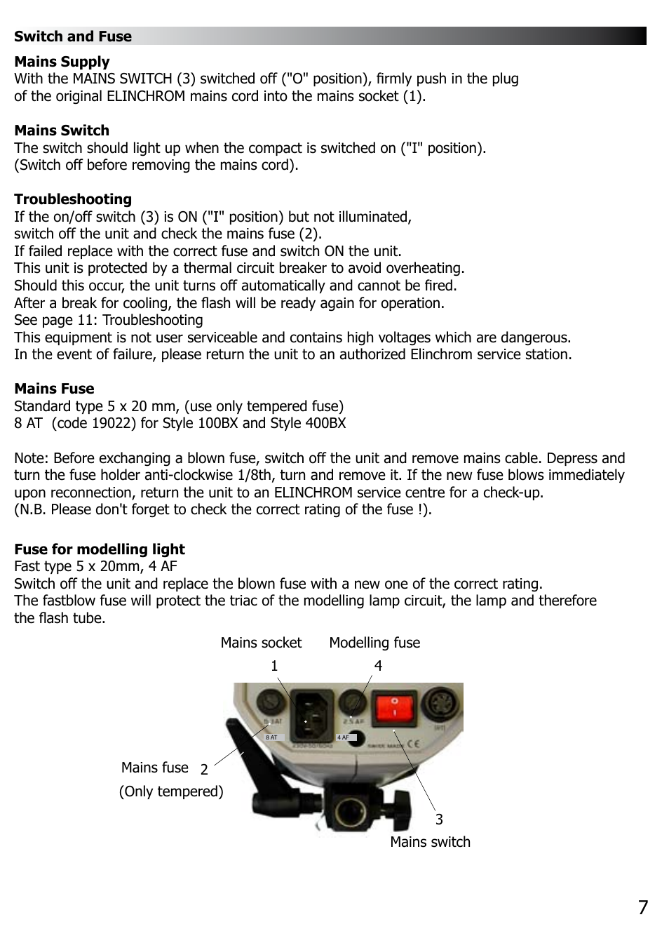 Elinca BX 100 User Manual | Page 8 / 16