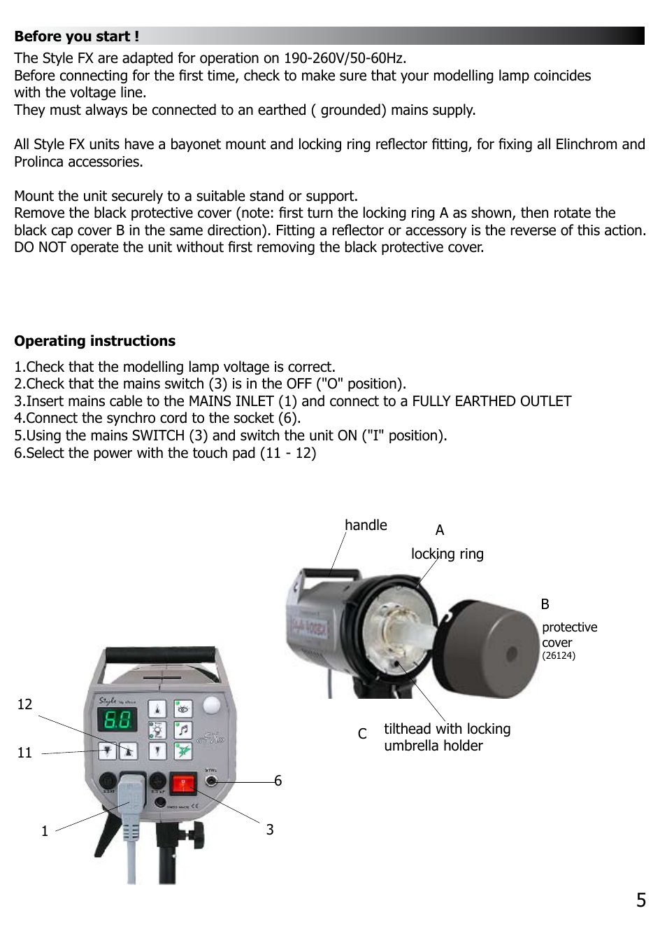 Elinca FX 100 User Manual | Page 6 / 16