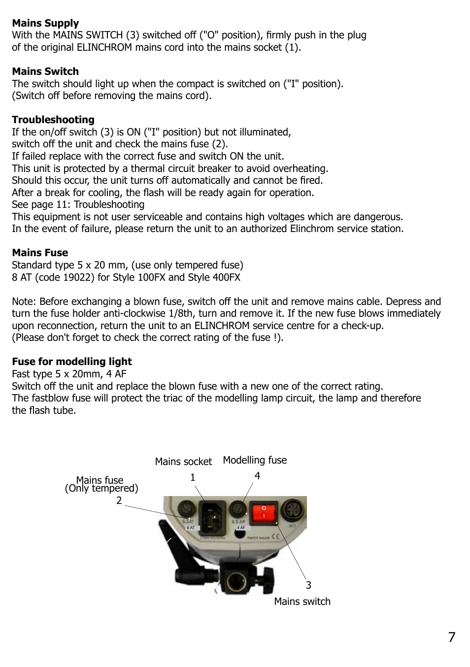 Elinca FX 100 User Manual | Page 8 / 16