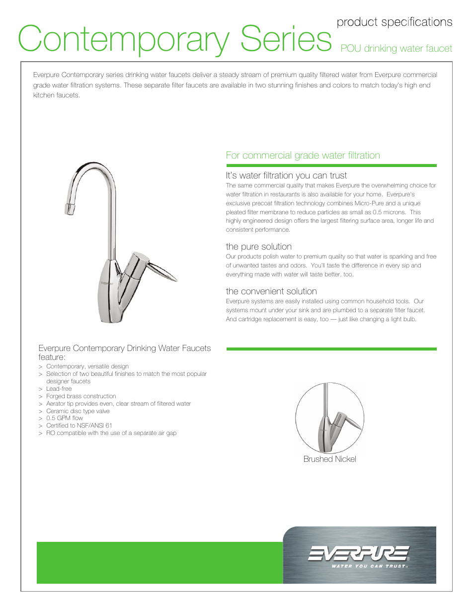 Everpure EV9008-00 User Manual | 2 pages