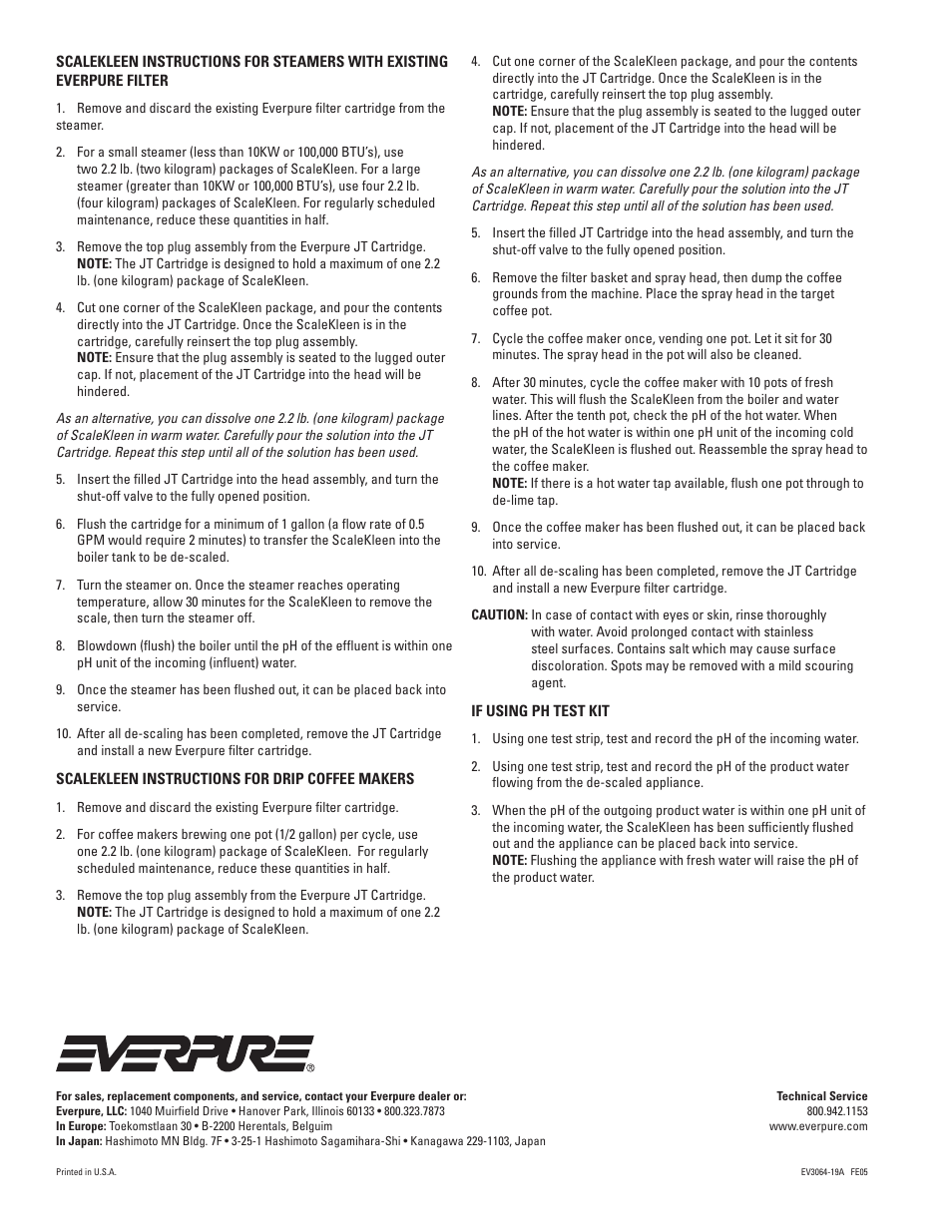 Everpure 4JT Cartridge EV9608-00 User Manual | Page 2 / 2