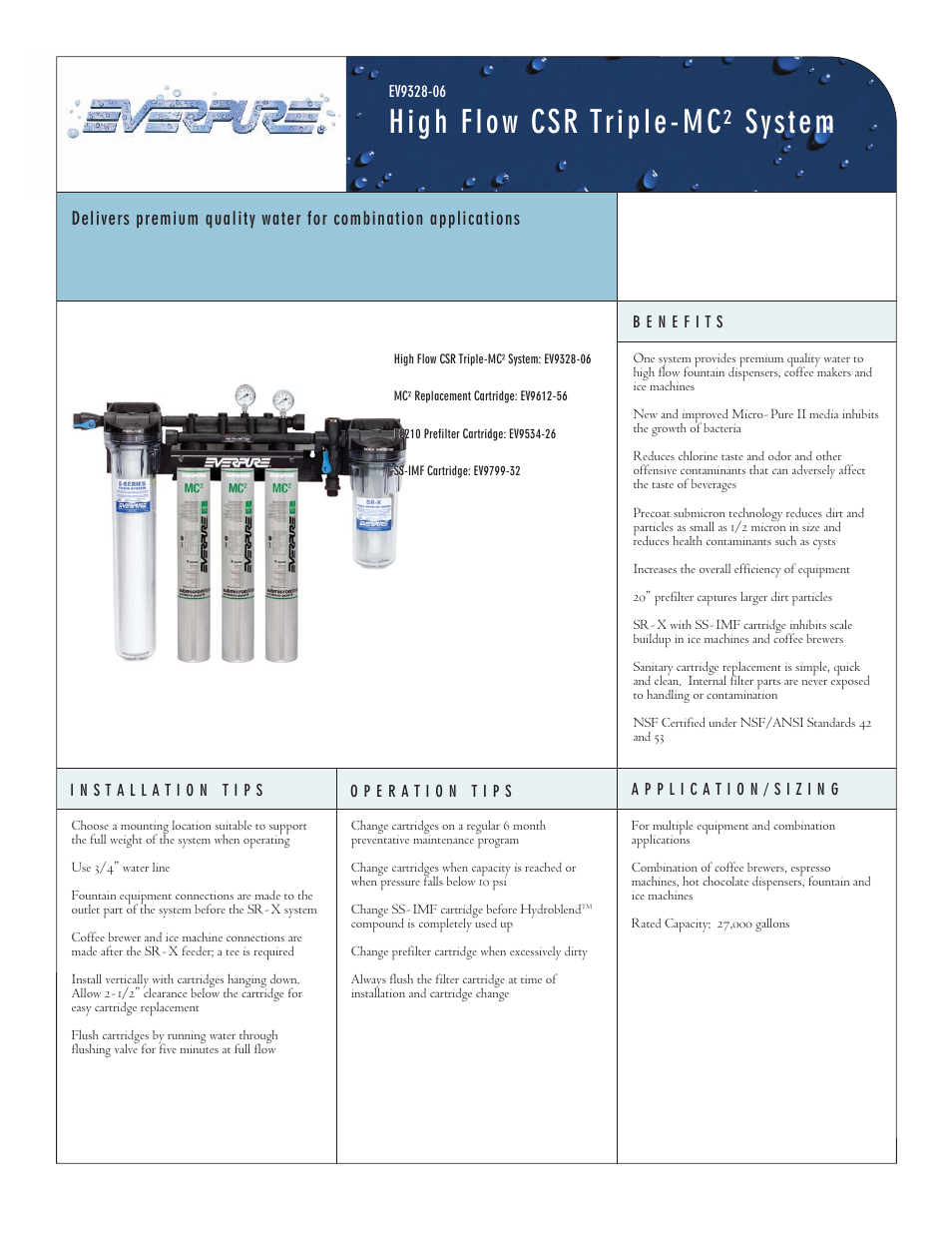 Everpure EV9799-32 User Manual | 2 pages