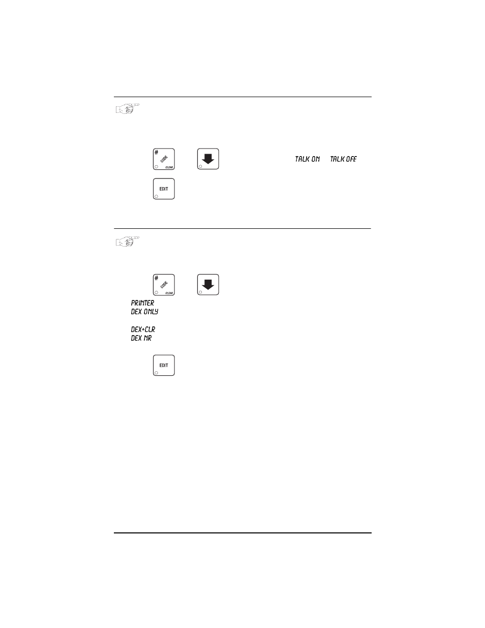 Set talker mode, Set printer or dex mode, Set talker mode set printer or dex mode | Everpure 327 User Manual | Page 31 / 88