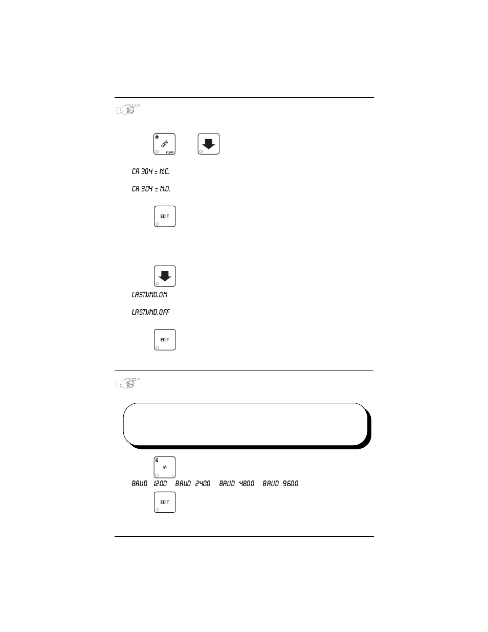 Set dex options, Select printer baud rate, Set dex options select printer baud rate | Everpure 327 User Manual | Page 32 / 88