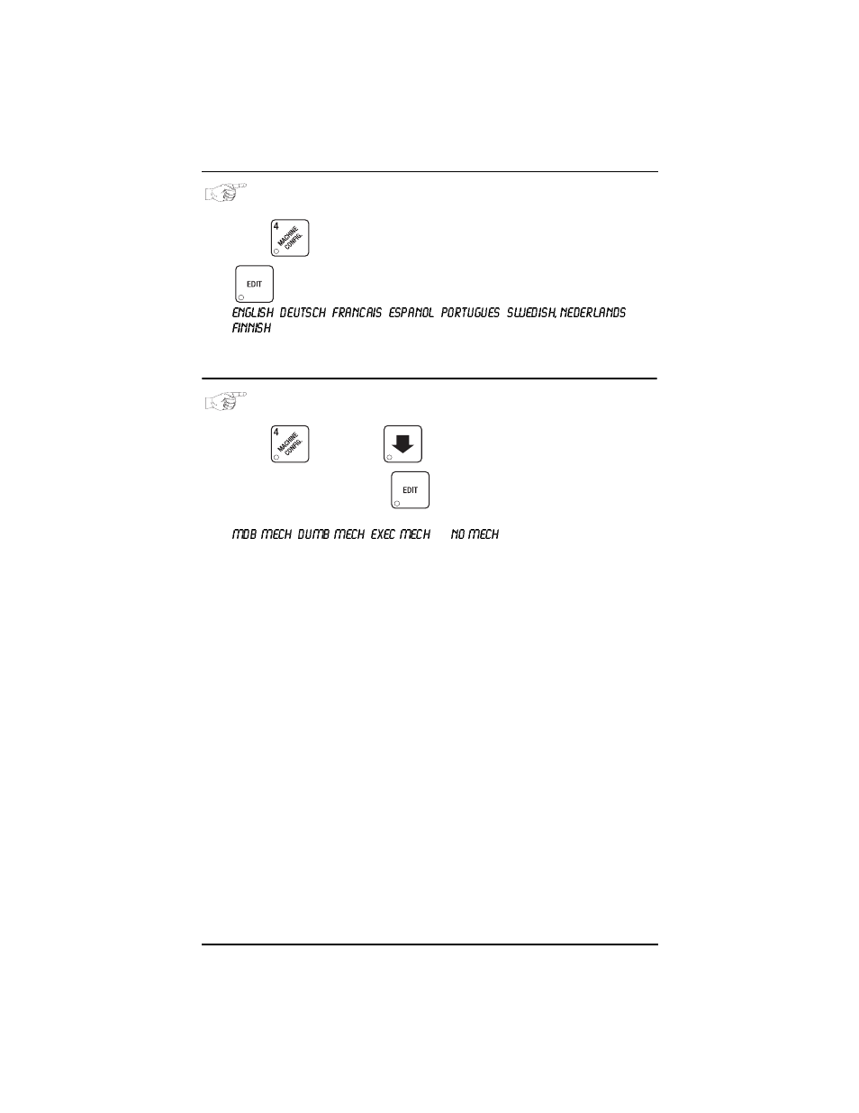 Select display language, Select coin mechanism | Everpure 327 User Manual | Page 33 / 88