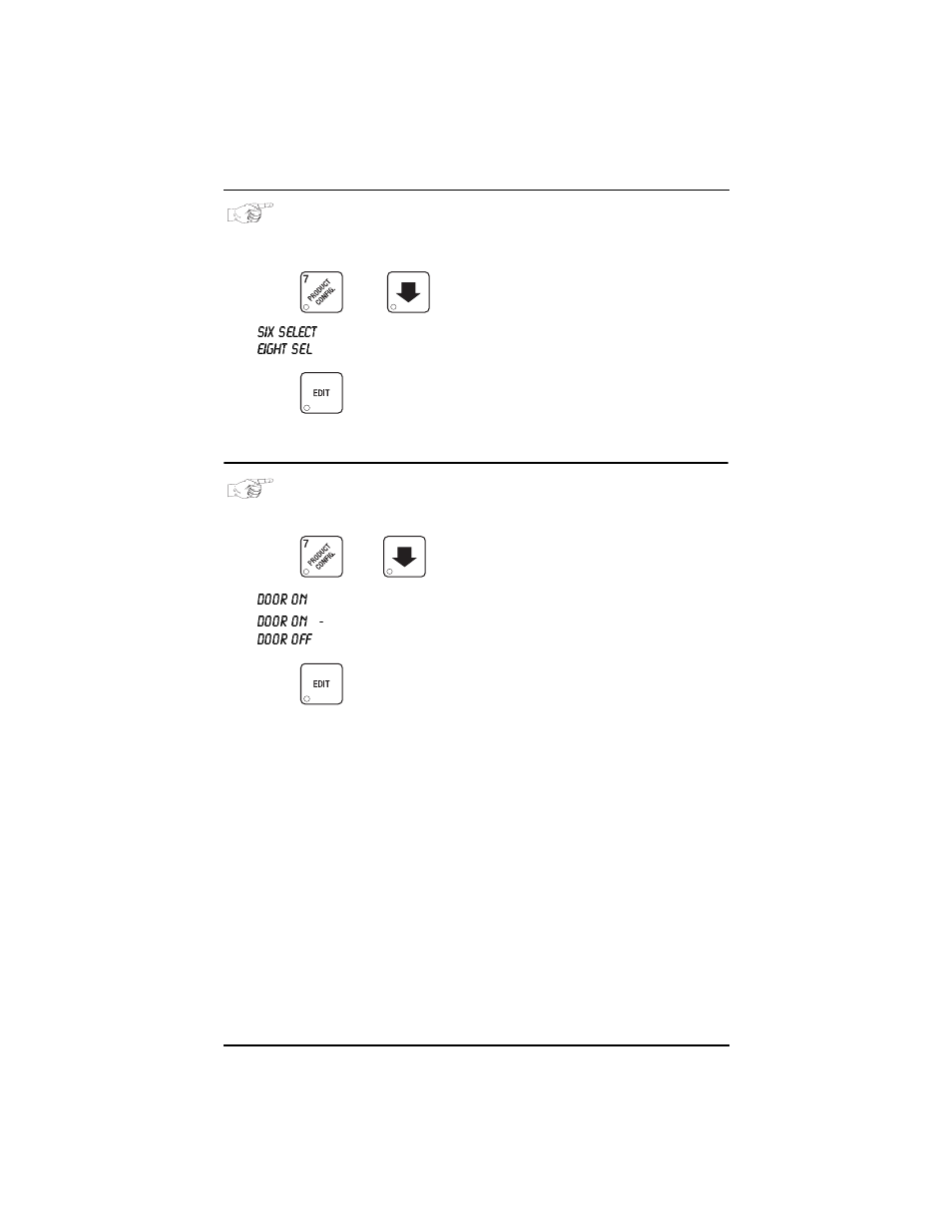 Configure number of selections, Set up automatic delivery door options | Everpure 327 User Manual | Page 46 / 88