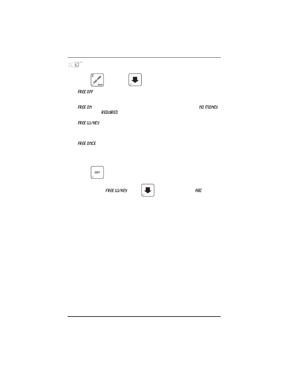 Set freevend options | Everpure 327 User Manual | Page 79 / 88