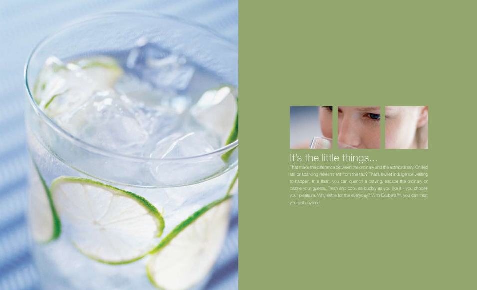It’s the little things | Everpure Exubera Sparkling & Chilled Water Dispenser User Manual | Page 4 / 5