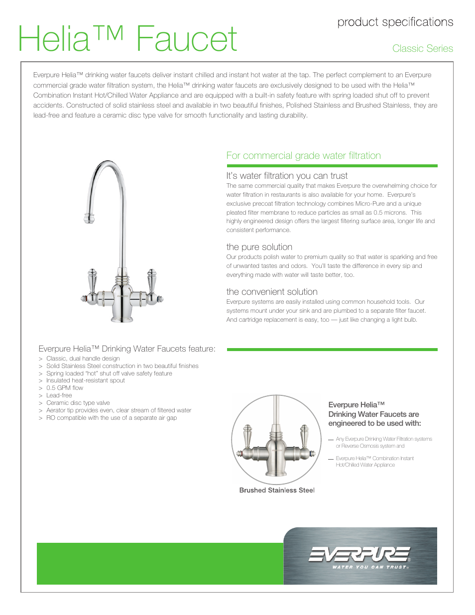 Everpure Helia EV9007-21 User Manual | 2 pages