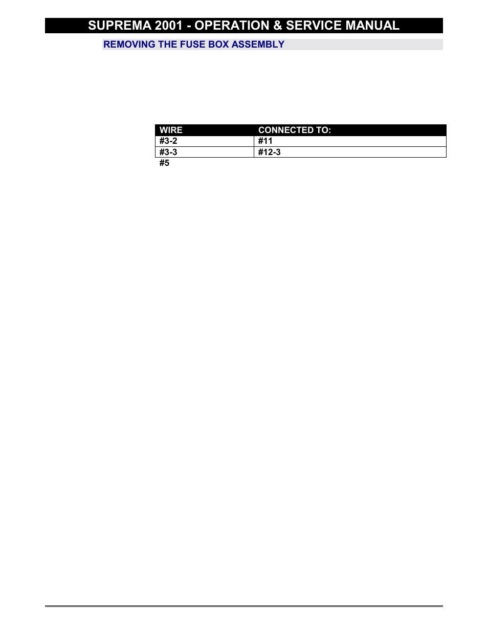 Fuse box assembly, Suprema 2001 - operation & service manual | Everpure 2001 User Manual | Page 53 / 60