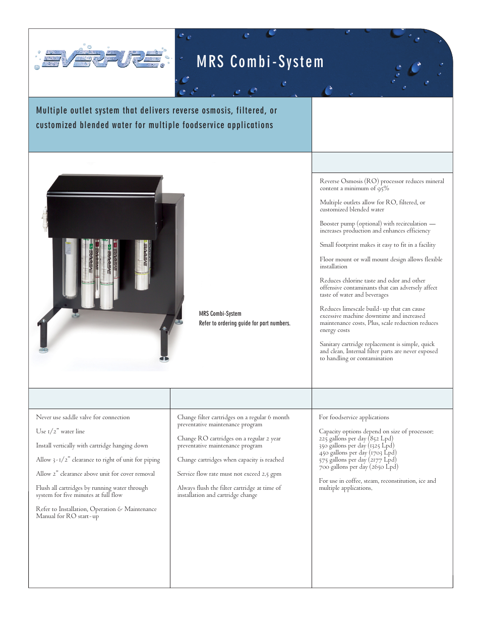 Everpure Water Dispenser User Manual | 2 pages