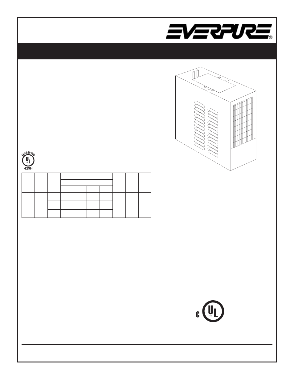 Everpure Commercial Grade Water Chiller CGCL1 User Manual | 4 pages