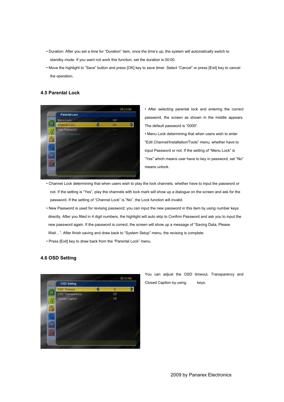 EXPANSYS PANSAT 4500 User Manual | Page 24 / 44