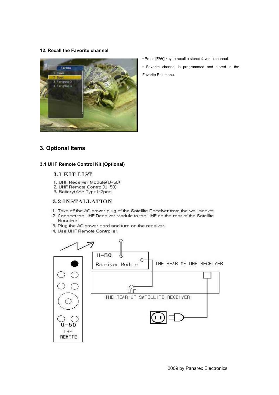 Optional items | EXPANSYS PANSAT 4500 User Manual | Page 33 / 44