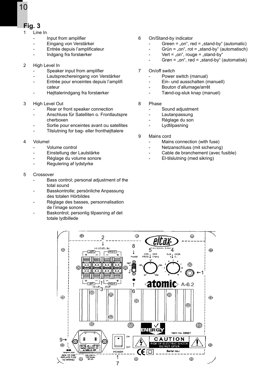 Fig. 3 | Eltax Atomic A-6.2 User Manual | Page 10 / 12