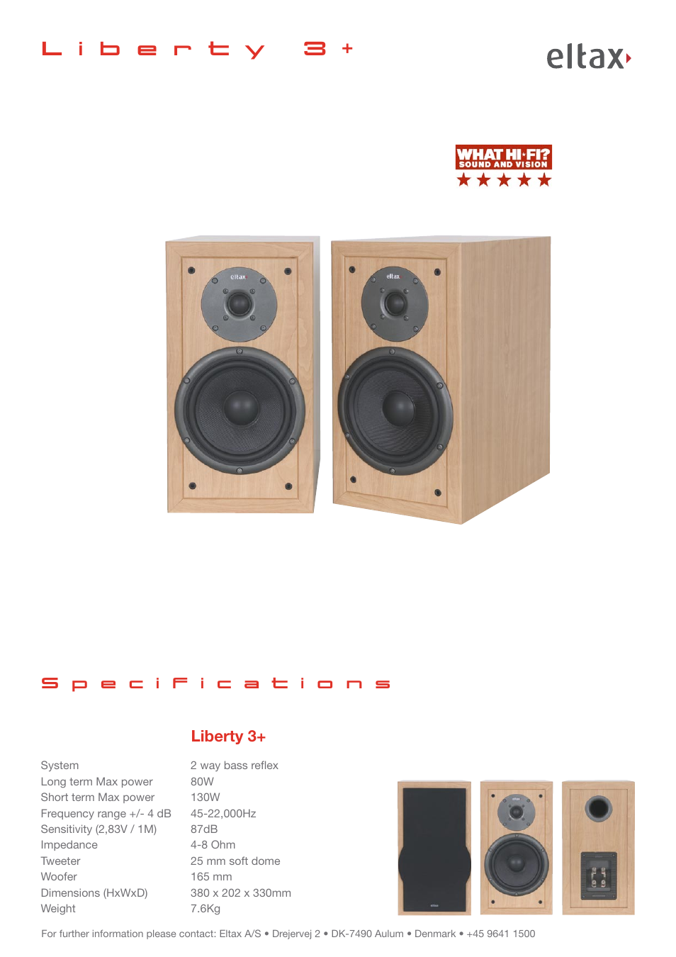 Liberty 3 | Eltax Liberty Series User Manual | Page 2 / 2