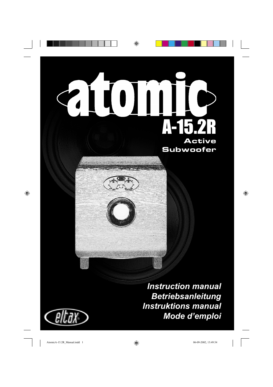 Eltax Atomic A-15.2R User Manual | 12 pages