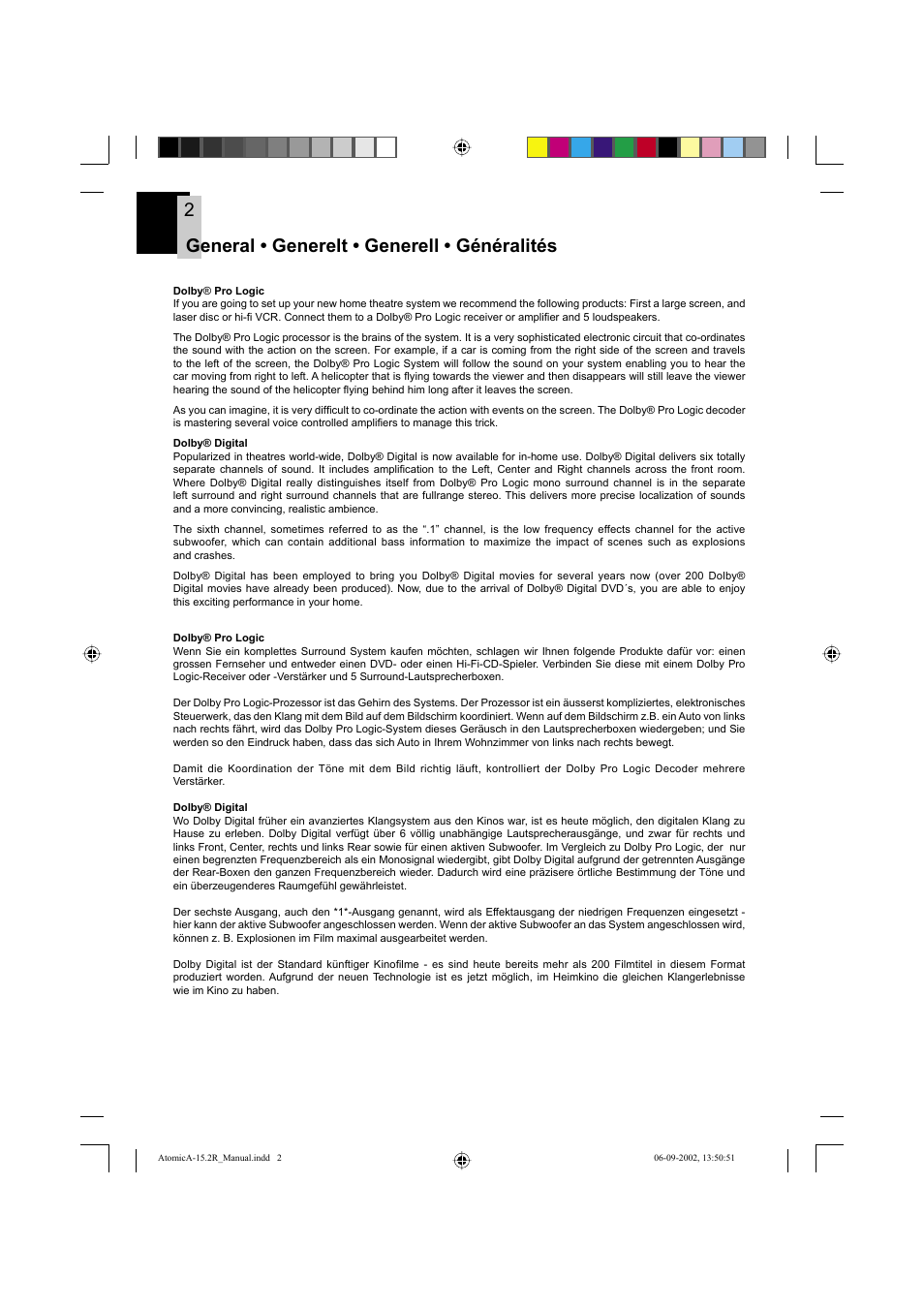 General • generelt • generell • généralités 2 | Eltax Atomic A-15.2R User Manual | Page 2 / 12