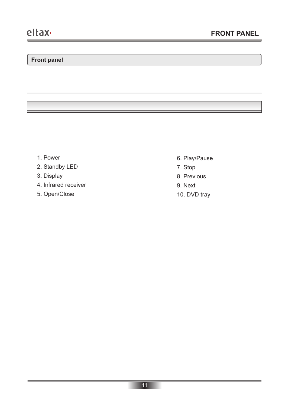 Eltax Millennium DV-300 DivX User Manual | Page 12 / 28