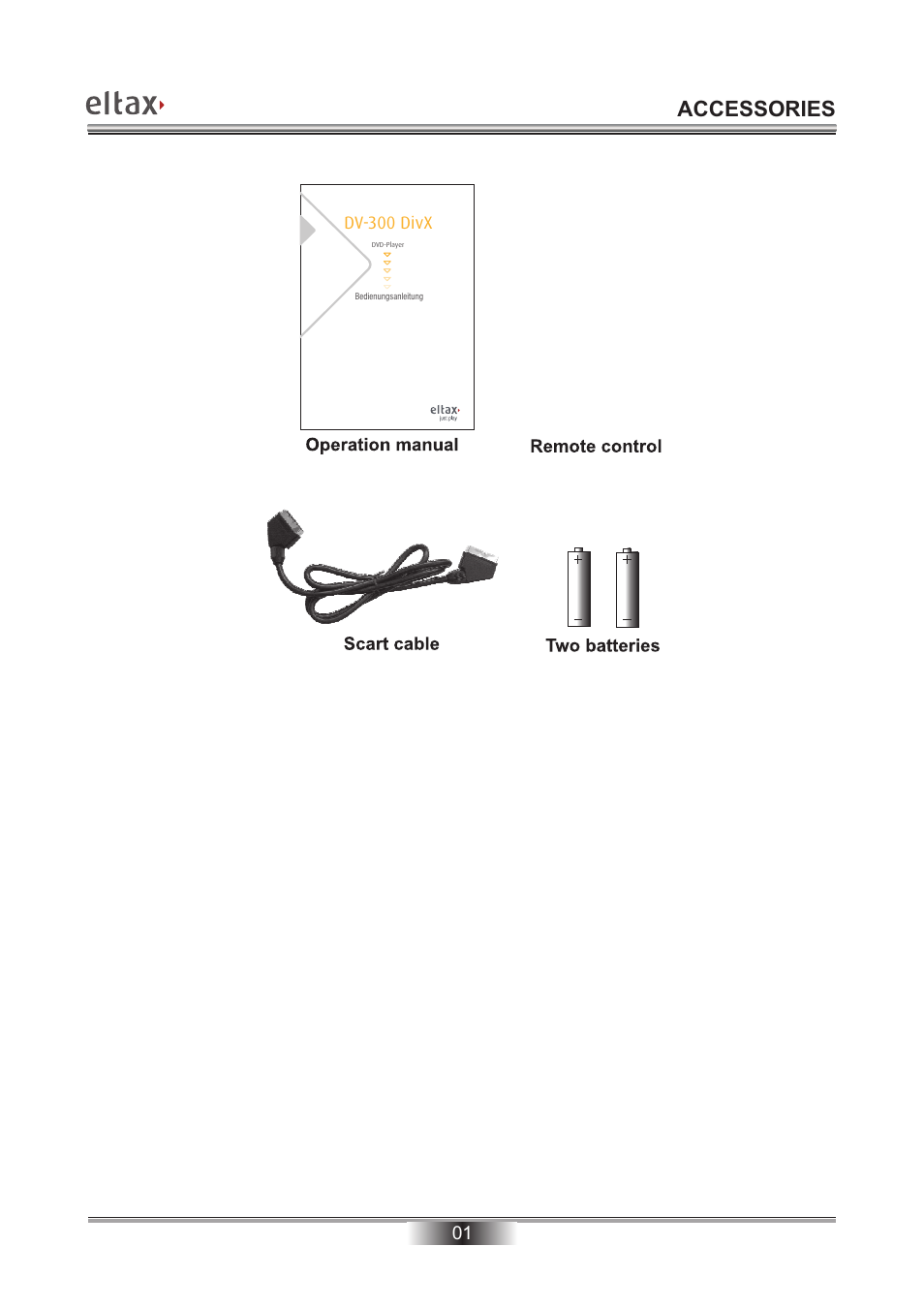 Accessories | Eltax Millennium DV-300 DivX User Manual | Page 2 / 28