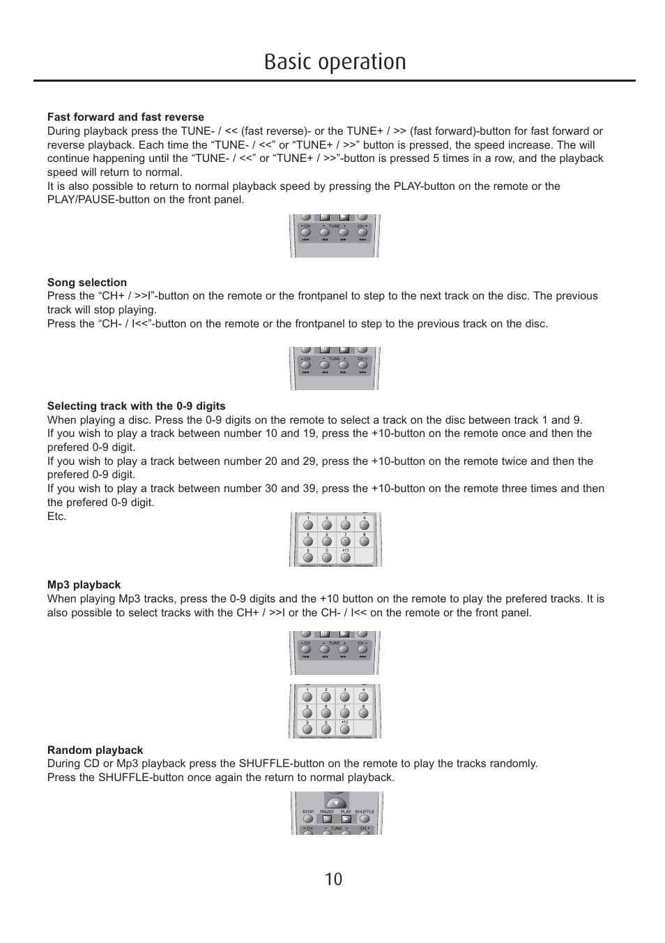 Basic operation | Eltax Millennium Mini User Manual | Page 10 / 16