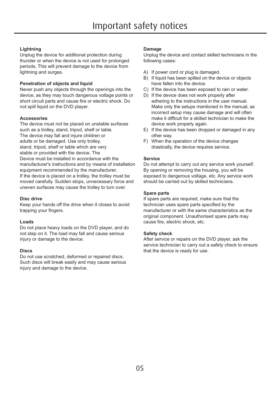 Important safety notices | Eltax Millennium Mini User Manual | Page 5 / 16