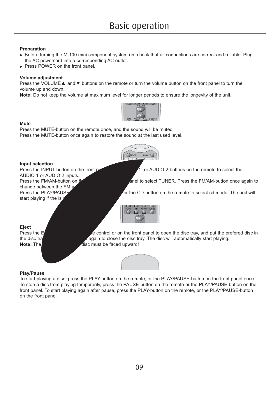 Basic operation | Eltax Millennium Mini User Manual | Page 9 / 16