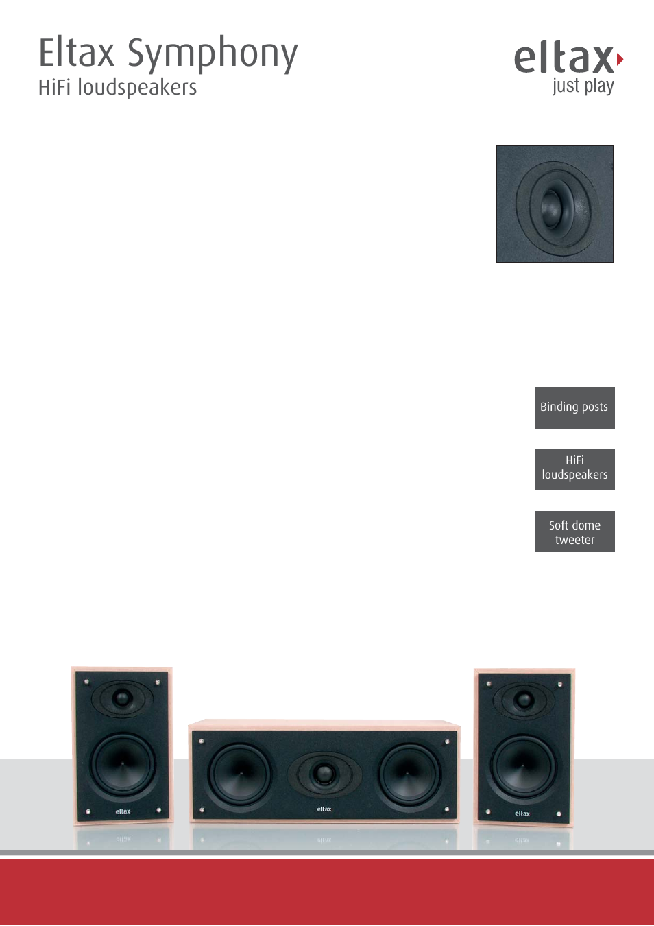 Eltax HiFi loudspeakers Symphony User Manual | 1 page